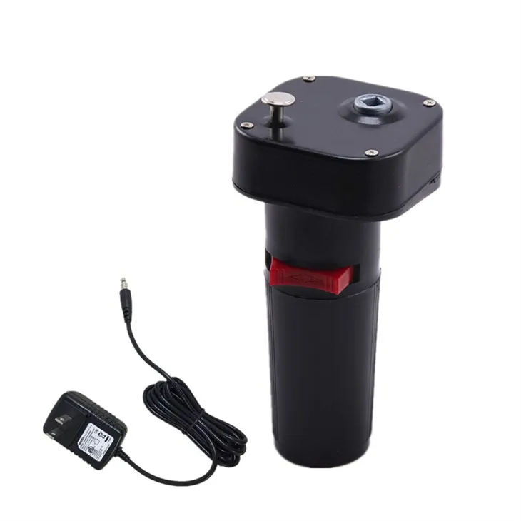 מנוע רוטיסרי מופעל באמצעות סוללה עם מתאם