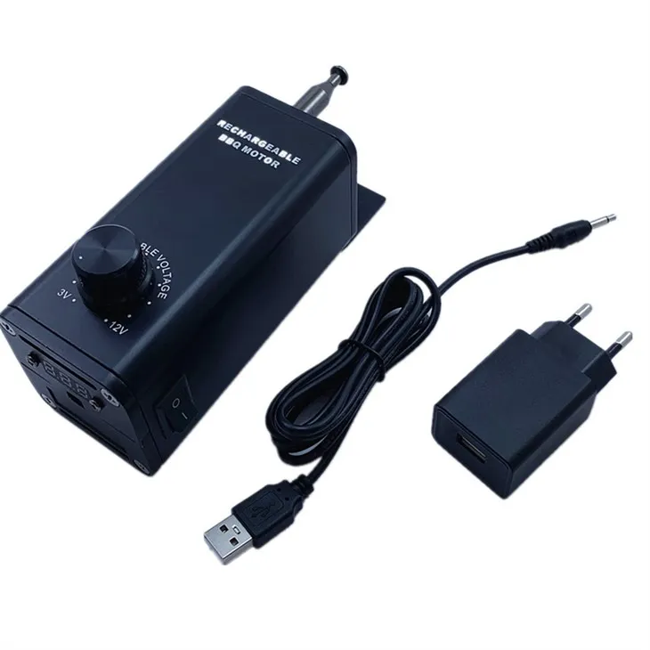 מנוע רוטיסרי נטען עם מהירות משתנה