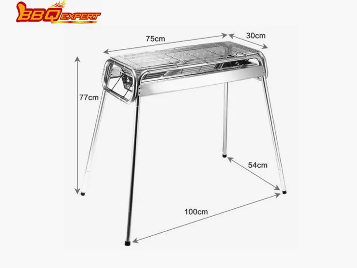 במבצע גריל פחם נייד מפלדת אל חלד חיצונית גריל פחם